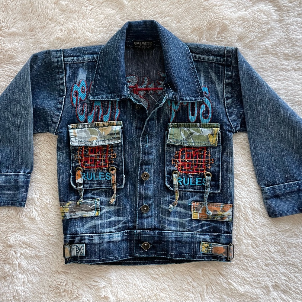 Boy’s Denim Jacket with Embroidered Details